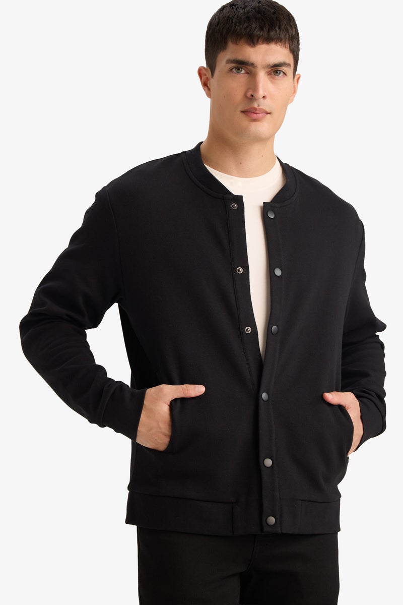 DeFacto Black Man Cardigan Casual - Image 3